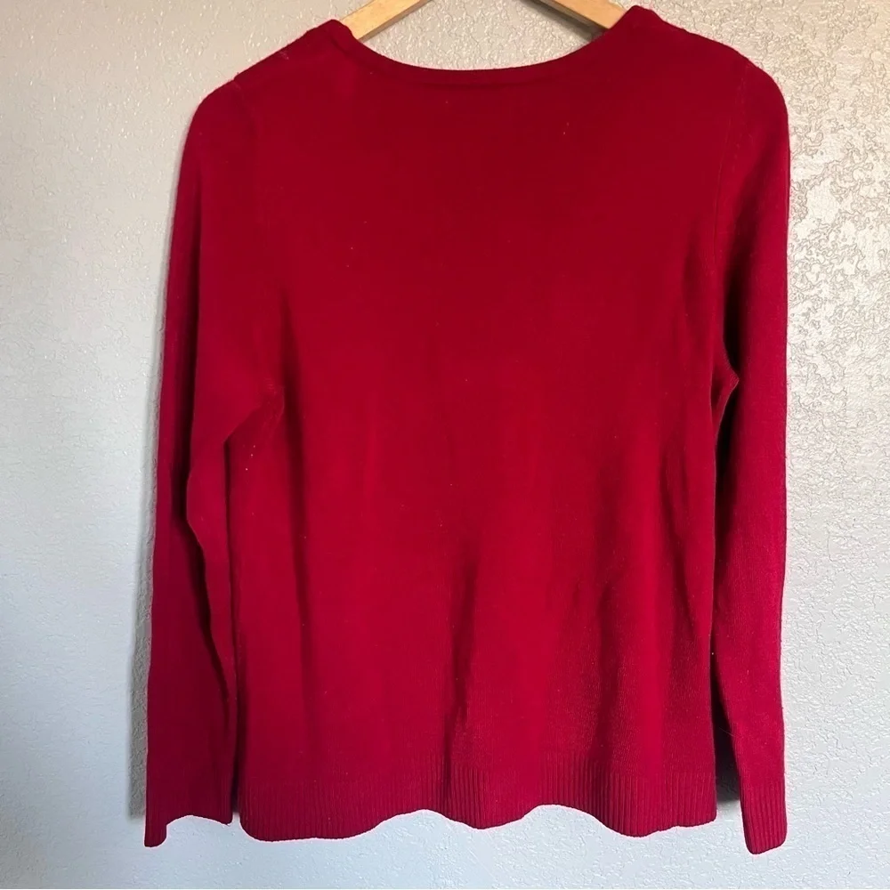 Carolyn Taylor 90s Vintage Button Up Cardigan Deep Red Women’s Size Medium